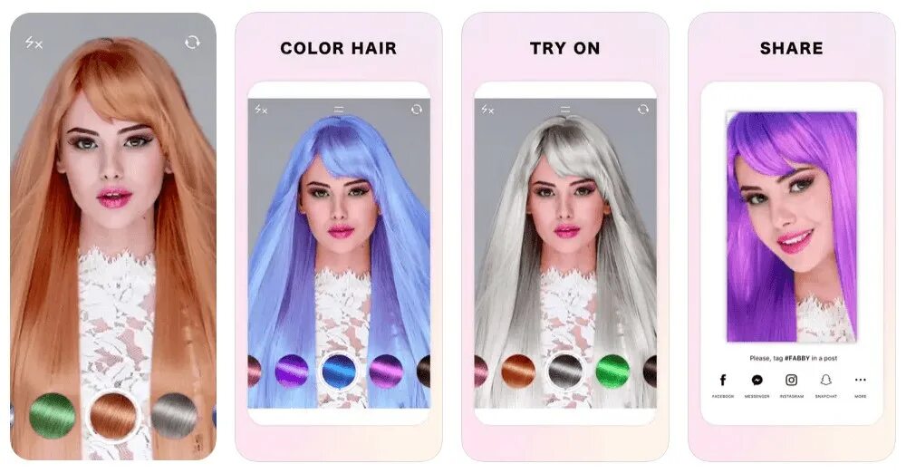 Поменять цвет волос на фото 7 Best Hair Color Apps to Try on Different Hair Colors Virtually Fotor