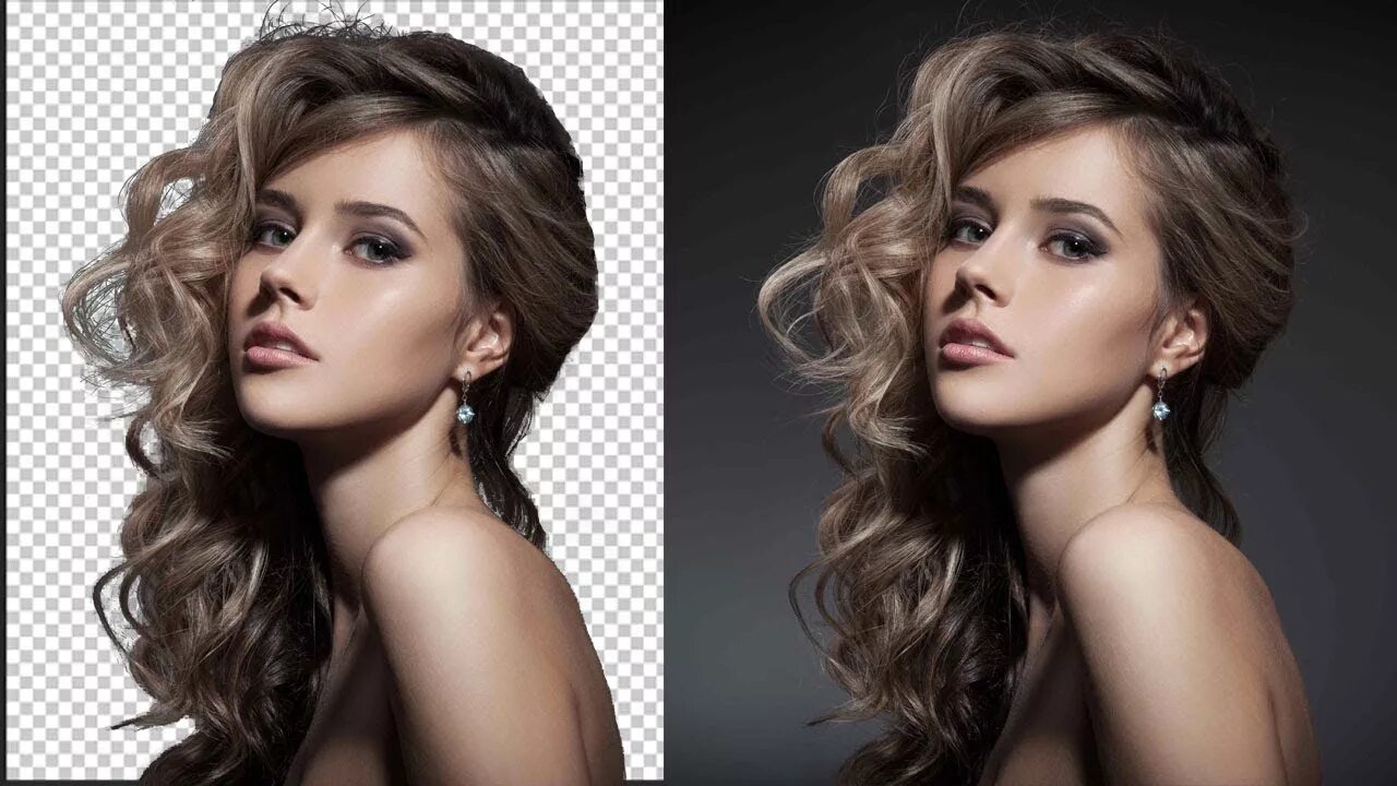 Поменять волосы на фото how to cut out hair background in Photoshop : Photoshop Tutorials - YouTube