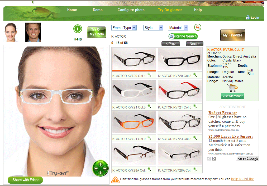 Померить очки онлайн по фото Website Where You Can Try On Glasses Top Sellers smartmed-nsk.ru