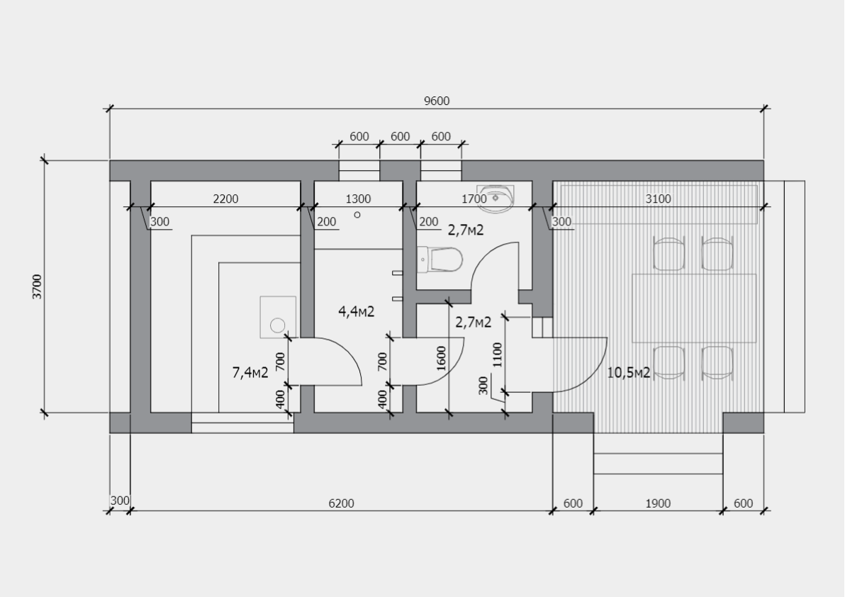 Помещение бани чертежи Framework model 9 (120м2) - заказать от компании NOWITSKY