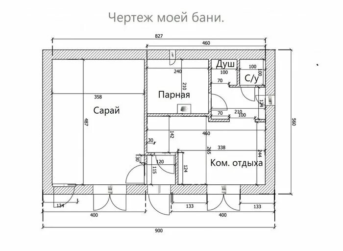 Помещение бани чертежи Моя баня. Один год эксплуатации Пикабу Дзен