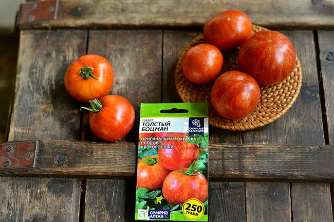 Помидор боцман описание фото Томат Толстый боцман: описание полосатого сорта, агротехника, отзывы POLEMO.RU -