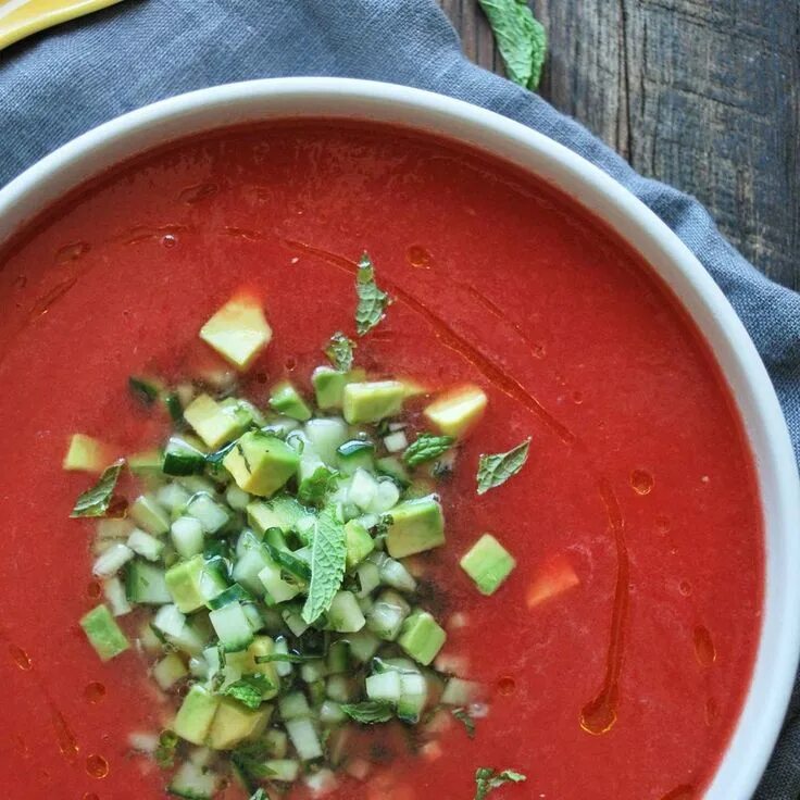 Помидор гаспачо фото watermelon & habanero gazpacho Recipe on Food52 Recipe Avocado salsa recipe, Wat