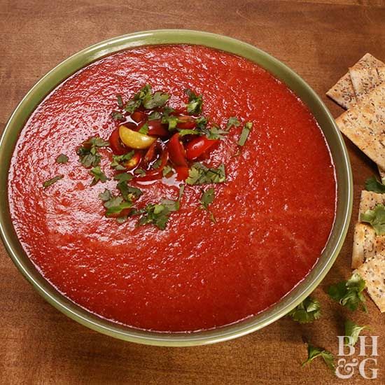 Помидор гаспачо фото Garden Gazpacho Recipe Summer soup recipes, Autumn recipes vegetarian, Vegetable