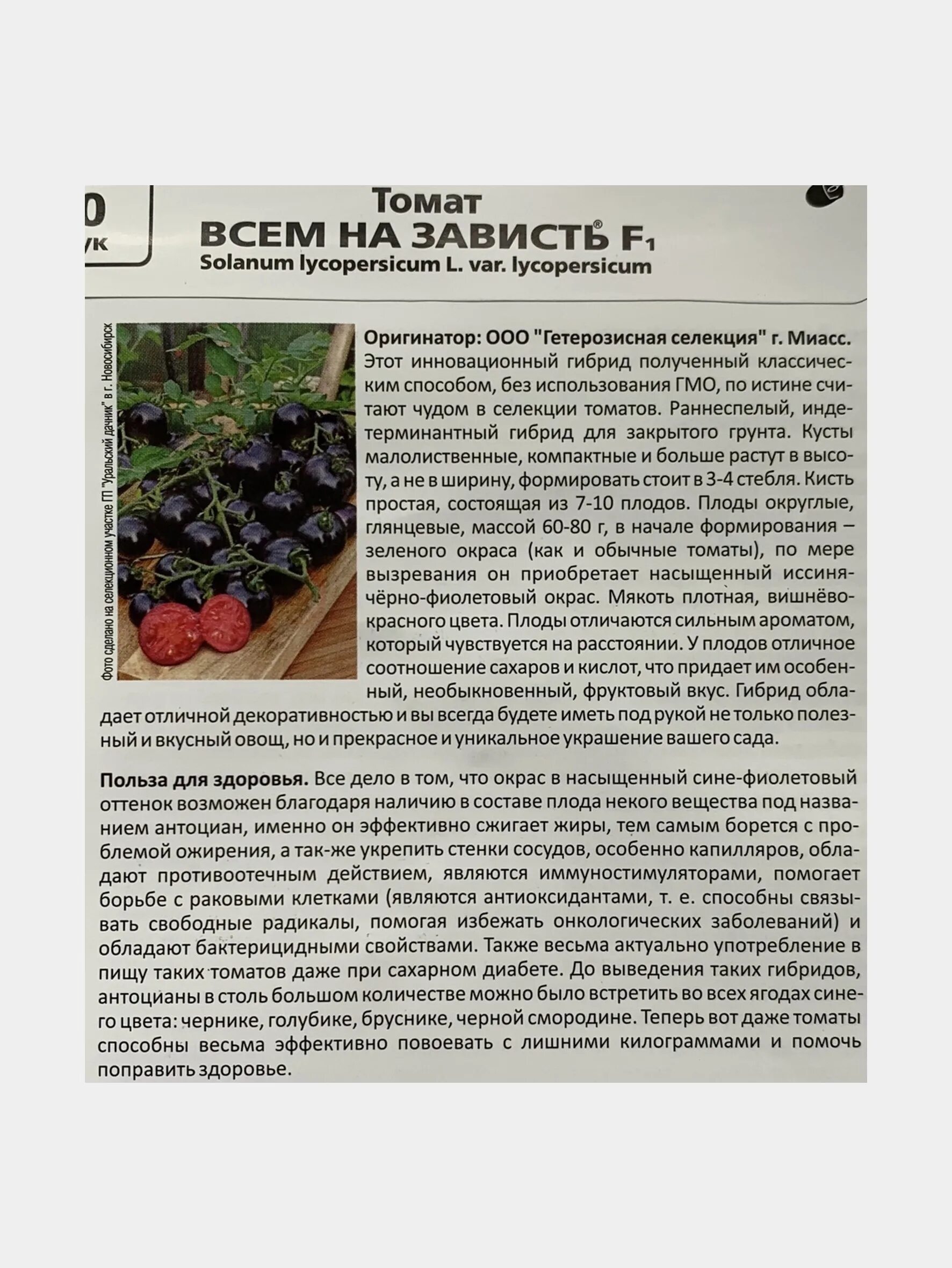 Помидор всем на зависть фото Томат Всем на зависть (семена) купить по цене 95 ₽ в интернет-магазине KazanExpr