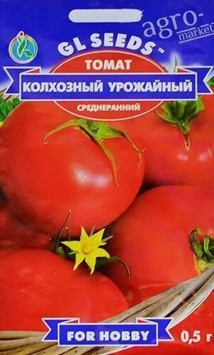 Помидоры колхозные описание сорта фото Томат "Колгоспний урожайний" ТМ "GL SEEDS" 0.5г купити поштою в Одесі, Києві, Ук