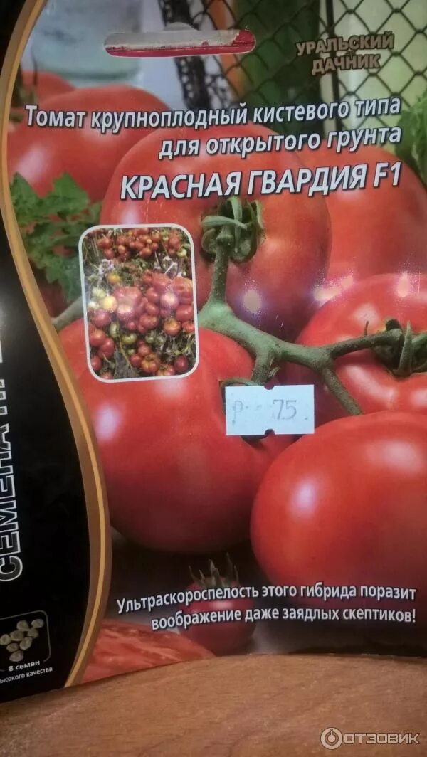 Помидоры красная армия отзывы и фото Отзыв о Семена томата Уральский дачник "Красная гвардия" Хорошие помидорки, кото