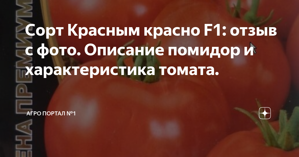 Помидоры красным красно описание сорта фото Сорт Красным красно F1: отзыв с фото. Описание помидор и характеристика томата. 