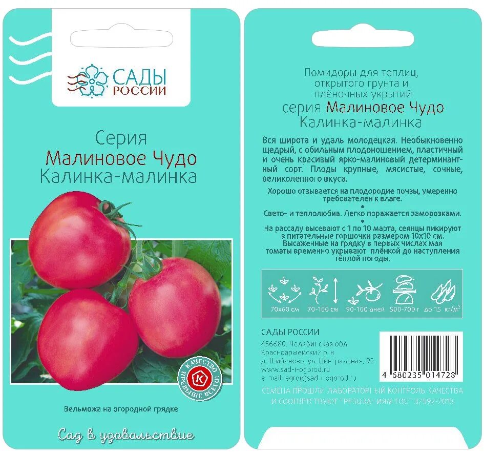 Помидоры малинка фото ПС Помидор Калинка-малинка 3427