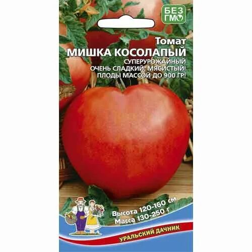 Помидоры мишка косолапый описание сорта фото Томат Мишка косолапый Уральский дачник (40695): купить семена почтой в России ин