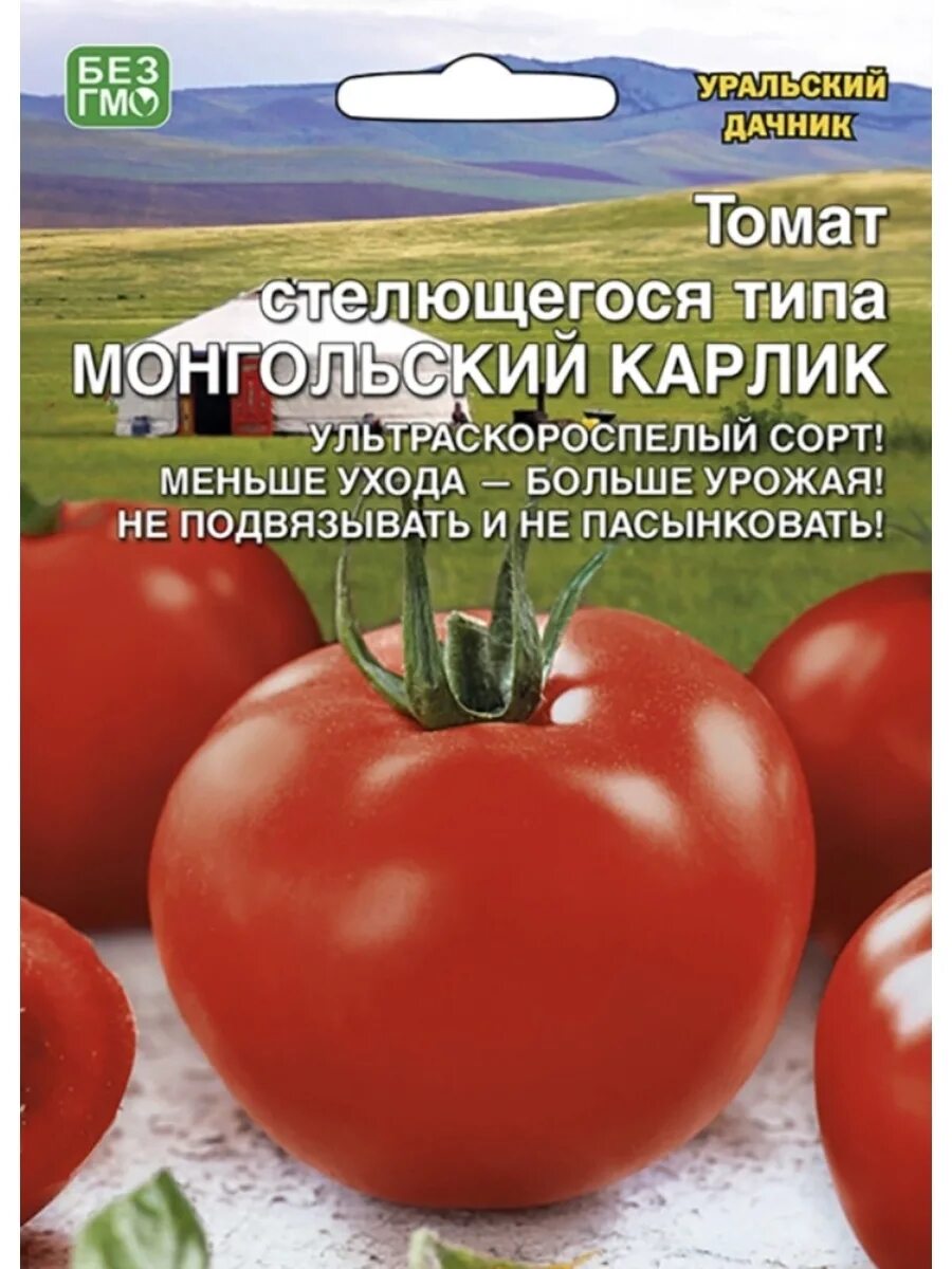 Помидоры монгол фото Семена томатов Монгольский Карлик 10 пачек BoriNat 83824036 купить за 777 ₽ в ин