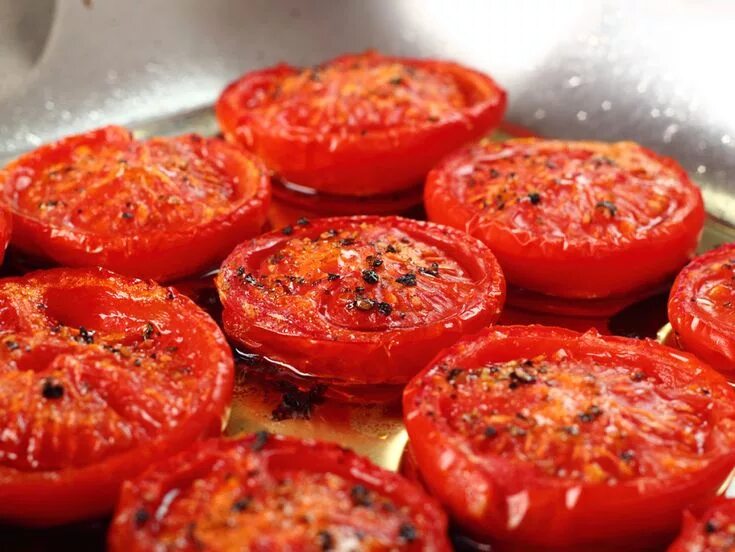 Помидоры на сковороде рецепт с фото Rezept: Gegrillte Tomaten in Kräutermarinade Baked tomato recipes, Vegan foods, 