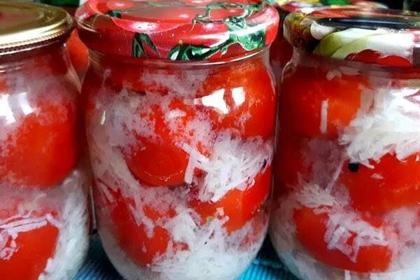 Помидоры на зиму пошаговый рецепт с фото Помидоры "В снегу". Потрясающе вкусно! Рецепты еды, Еда, Идеи для блюд