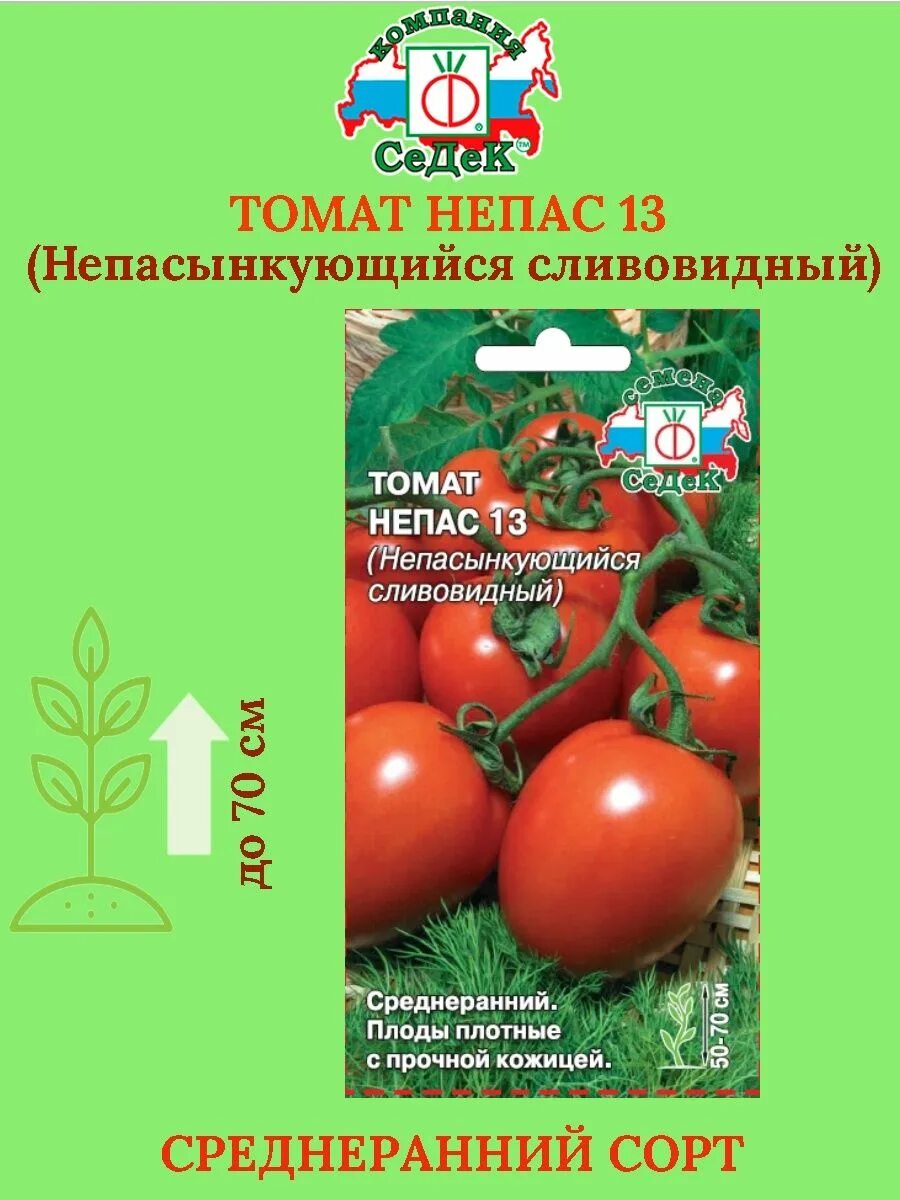 Помидоры непас описание фото Томат Непасынкующийся Сливовидный - Непас 13 СеДек 138023331 купить за 67 ₽ в ин
