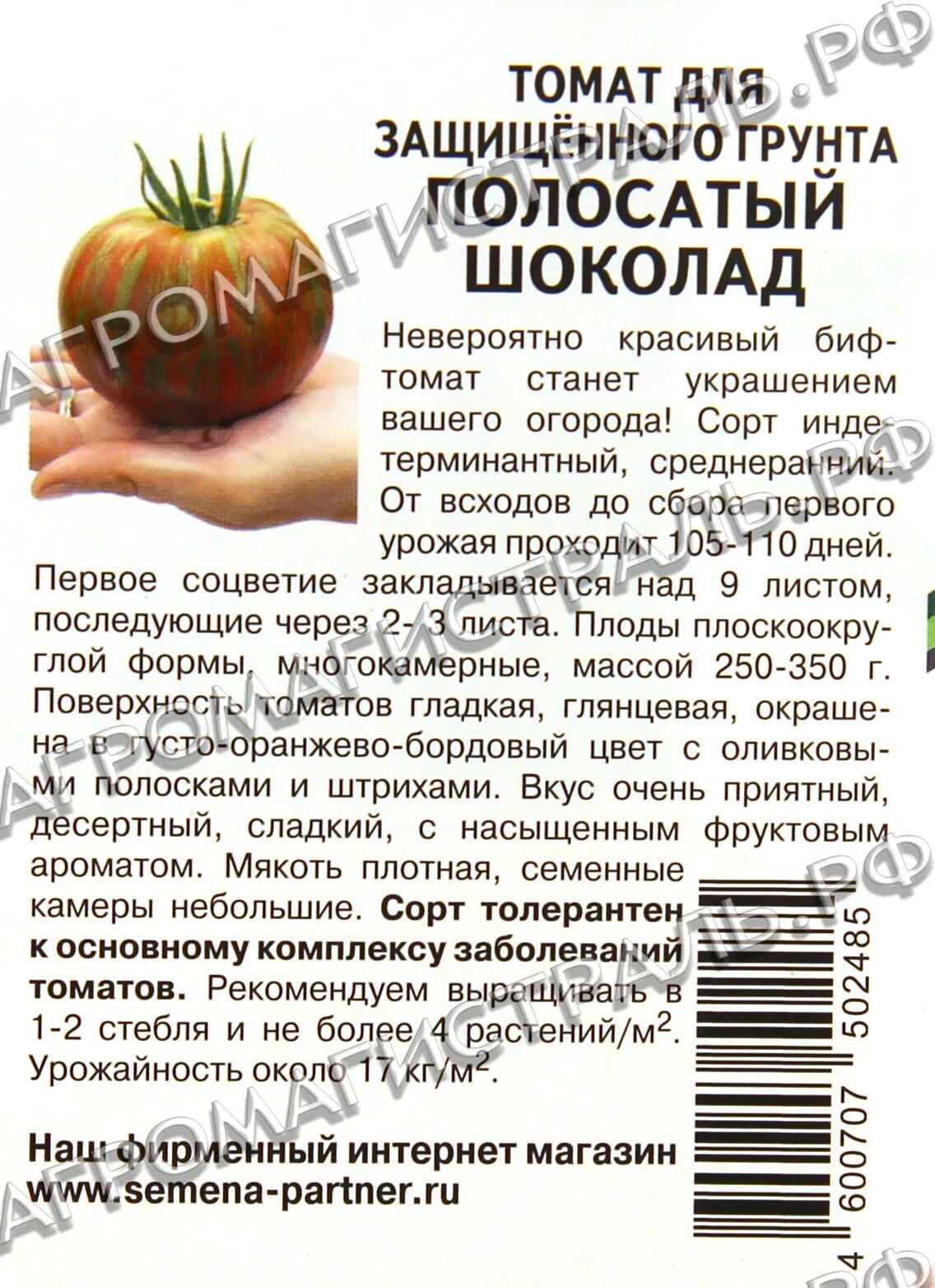 Помидоры полосатый шоколад описание сорта фото Характеристика сорта томата полосатый шоколад