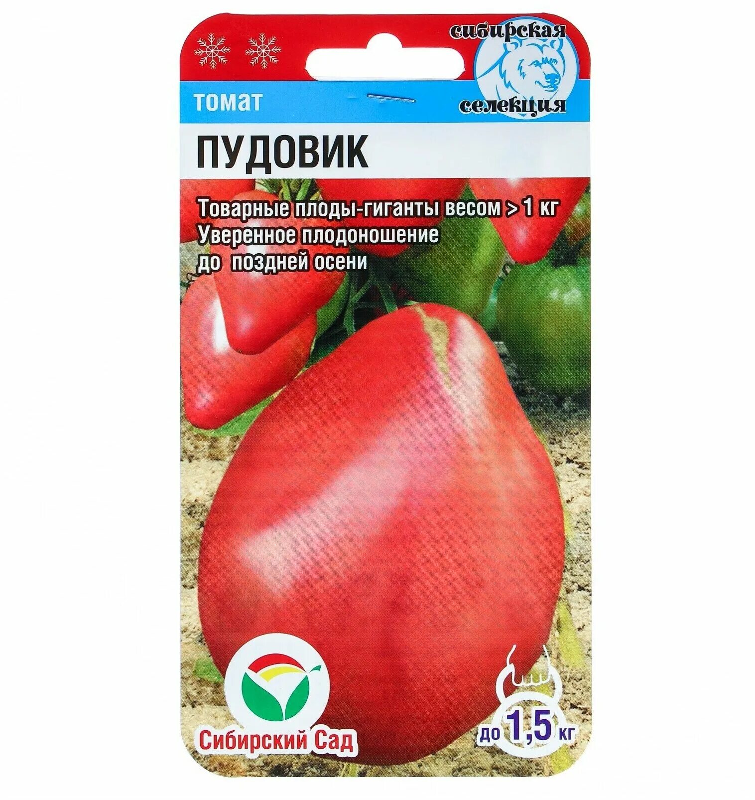 Помидоры пудовик описание сорта фото Семена Сибирский Сад Томат Пудовик 20 шт. - купить в интернет-магазине по низкой