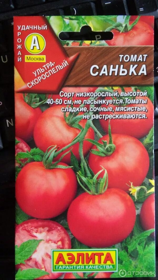 Помидоры санька описание сорта фото Отзыв о Семена томата Аэлита "Санька" Очень красивый томат, скороспелый.