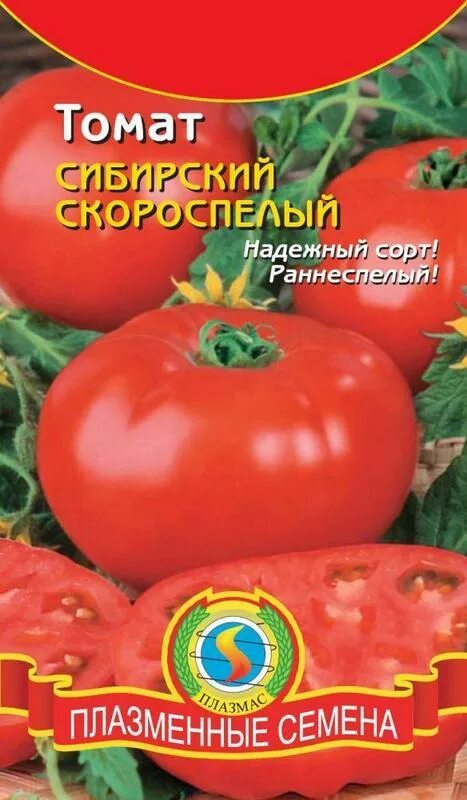 Помидоры сибирские скороспелые фото Семена Томат Сибирский скороспелый - купить в Казани по низкой цене Питомник "Би