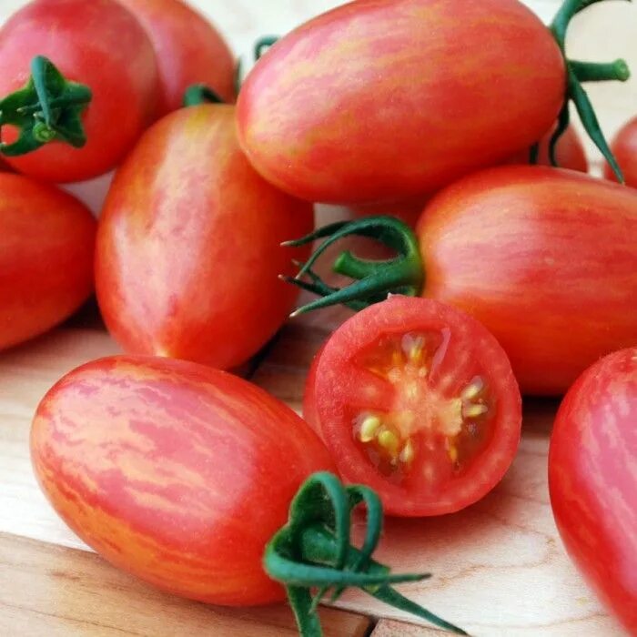 Помидоры слива фото Maglia Rosa tomato #tomato #multi #color #interesting #varieties #beautiful Seed