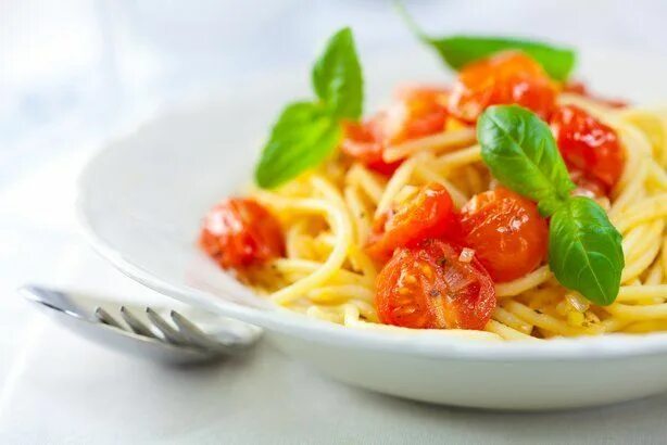 Помидоры спагетти фото Spaghetti with Blistered Cherry Tomatoes Recipes, Main dish recipes, Vegan recip