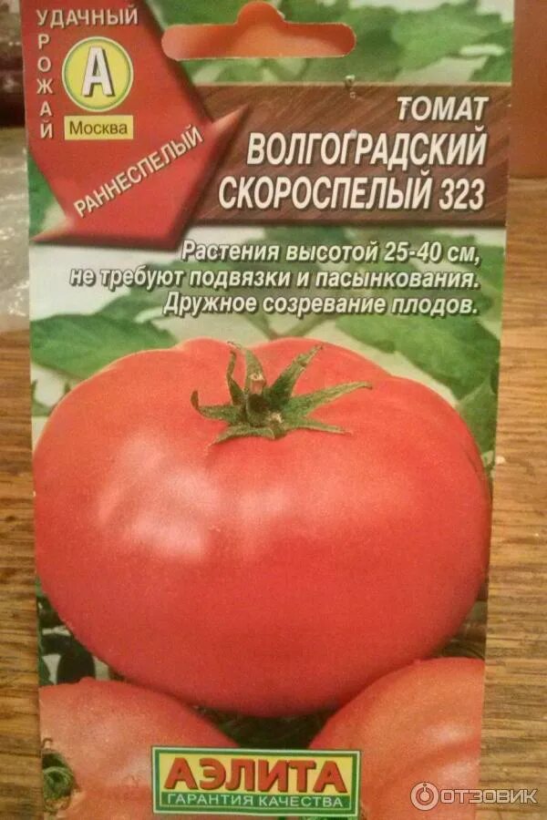 Помидоры волгоградский скороспелый описание сорта фото Отзыв о Семена томата Аэлита "Волгоградский скороспелый 323" Наблюдения, выводы,