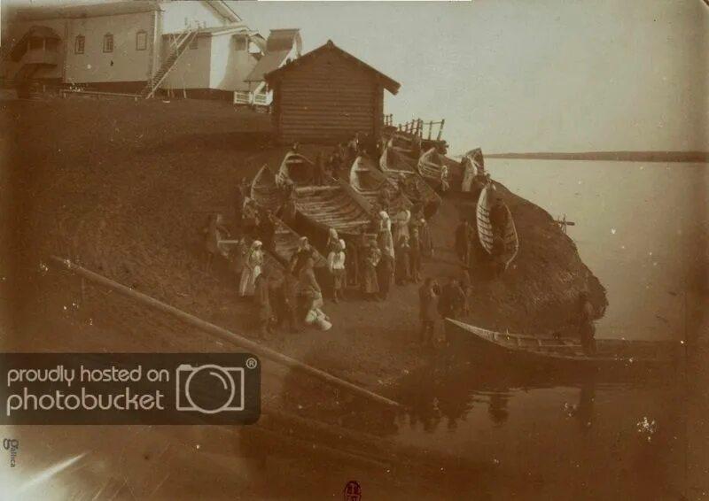 Ernest Shackleton and his crew launch a lifeboat, named the James Caird, salvage