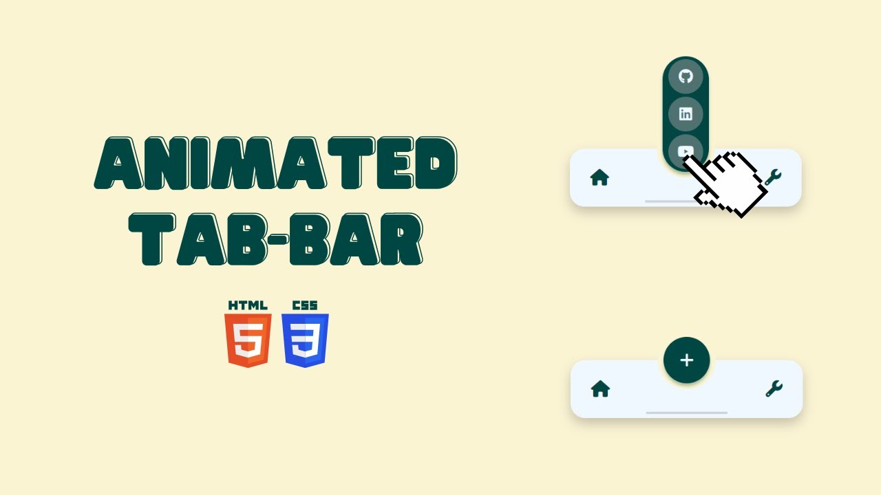 Помощь по фото инструкция How To Create Tab bar Using HTML And CSS Amazing Animated Tab Bar Tutorials - Yo