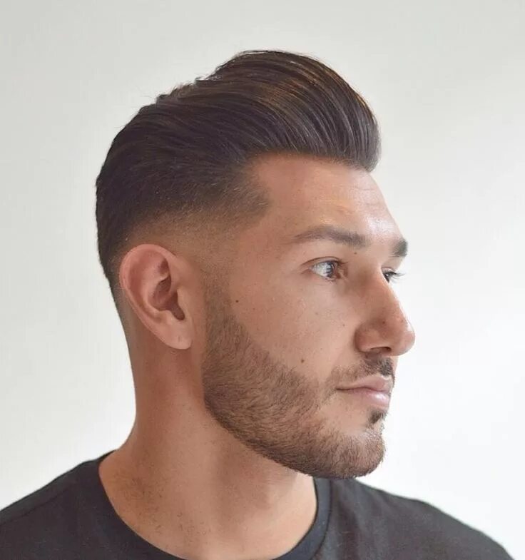 Помпадур прическа мужская 40 Pompadour Haircuts and Hairstyles for Men Beard styles short, Short pompadour