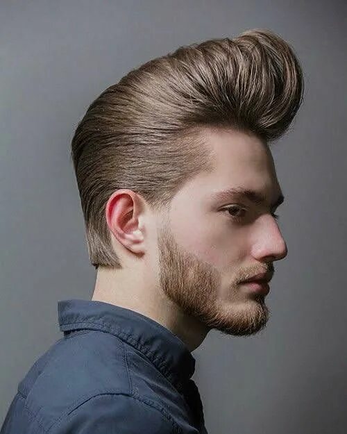 Помпадур прическа мужская фото Pompadour hair style in 2023 Pompadour haircut, Pompadour hairstyle, Mens hairst