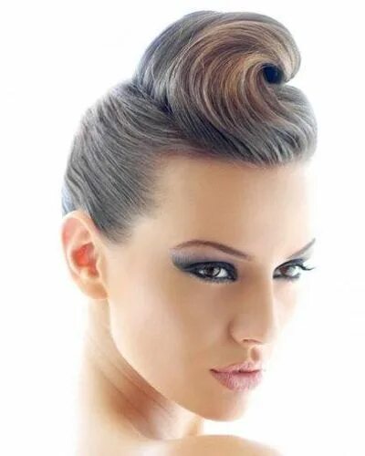 Помпадур прическа женская Pin up Hairstyles ,easy and quick way of styling Up hairstyles, Pin up hair, Hai