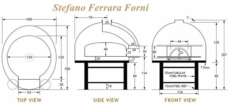 Помпейская печь своими руками чертежи how to build an italian style napoli oven - Google Search Forni per pizza, Forno