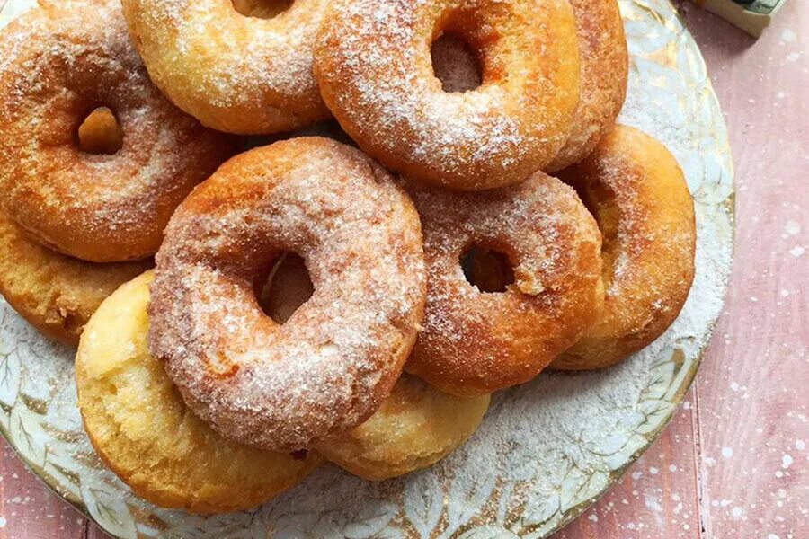 Пончик на кефире рецепт с фото пошагово Вкусные домашние пончики на сковороде. Монастырские рецепты Свято-Eлисаветинский