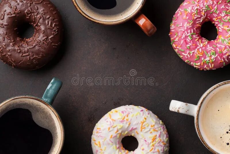 Пончики и кофе фото 97,117 Donuts стоковые фото - бесплатные и стоковые фото RF от Dreamstime - Стра