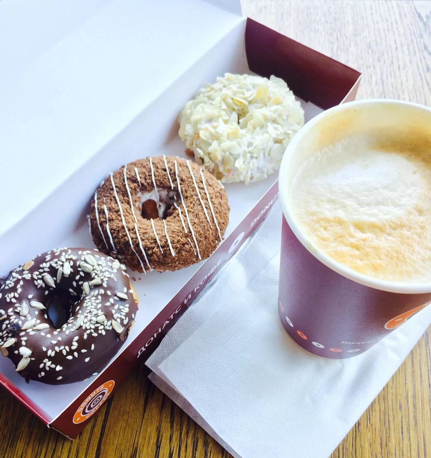 Пончики и кофе фото Кофейня Donuts & Coffee (Октябрьская) ☕ - отзывы, телефон, адрес и время работы 