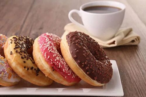 Пончики и кофе фото gambar coffee, donuts, and food Food, Best donut recipe, Gourmet coffee