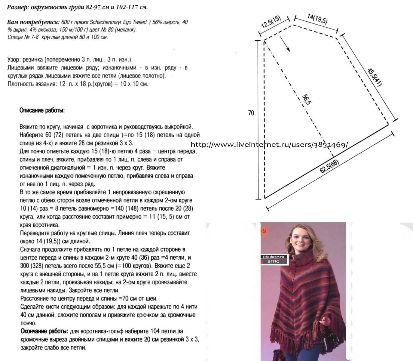 Пончо схемы фото Схемы вязания пончо для женщин