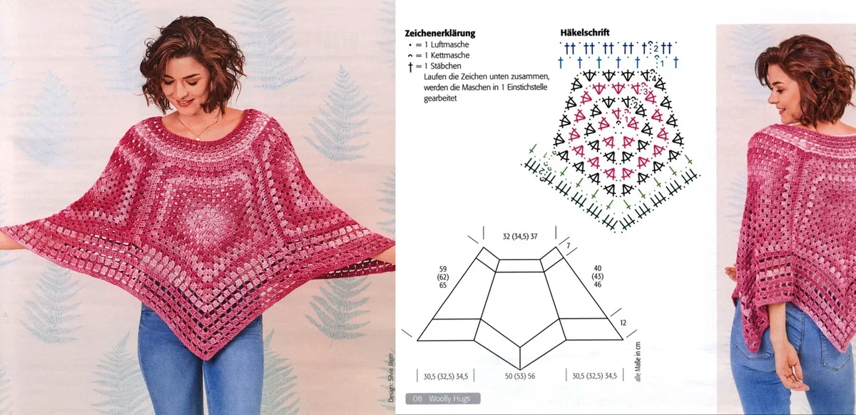 Пончо схемы фото Интересные модели накидок и пончо! Схемы для вязания крючком! Юлия Жданова Дзен