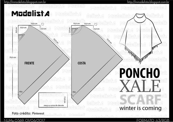 Пончо своими руками без выкройки Выкройки, Выкройки для пончо, Выкройка пончо