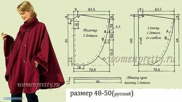 Пончо женское сшить своими руками выкройки Дизайн одежды, выкройки и шитье Dikiş, Dikiş teknikleri ve Dikiş patronu