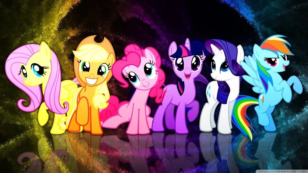 Пони фото май литл пони мультики MLP FiM:Mane 6 Wallpaper My little pony wallpaper, Pony, My little pony friendsh