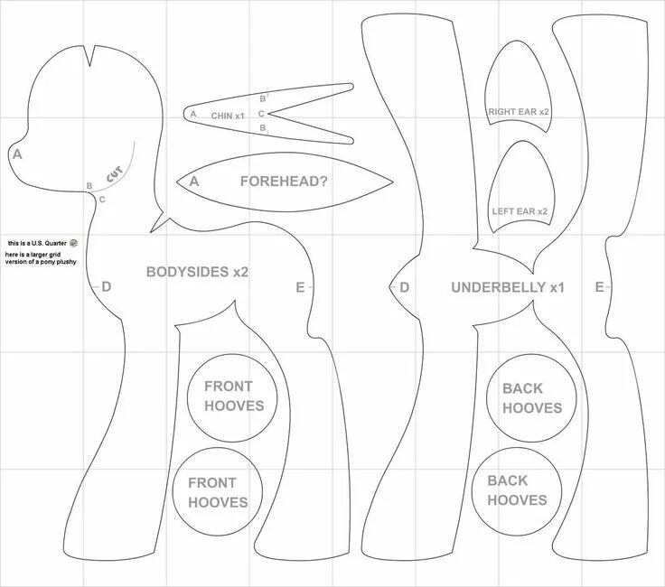 Пони игрушка выкройка Moldes Para Hacer Un Peluche De My Little Ponny - Ideas De Manualidades 99B Anim