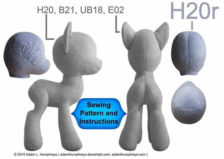 Пони игрушка выкройка Pony Mare Plushie Sewing Pattern 21 Minky Stuffed Plush Animal Template - Etsy P