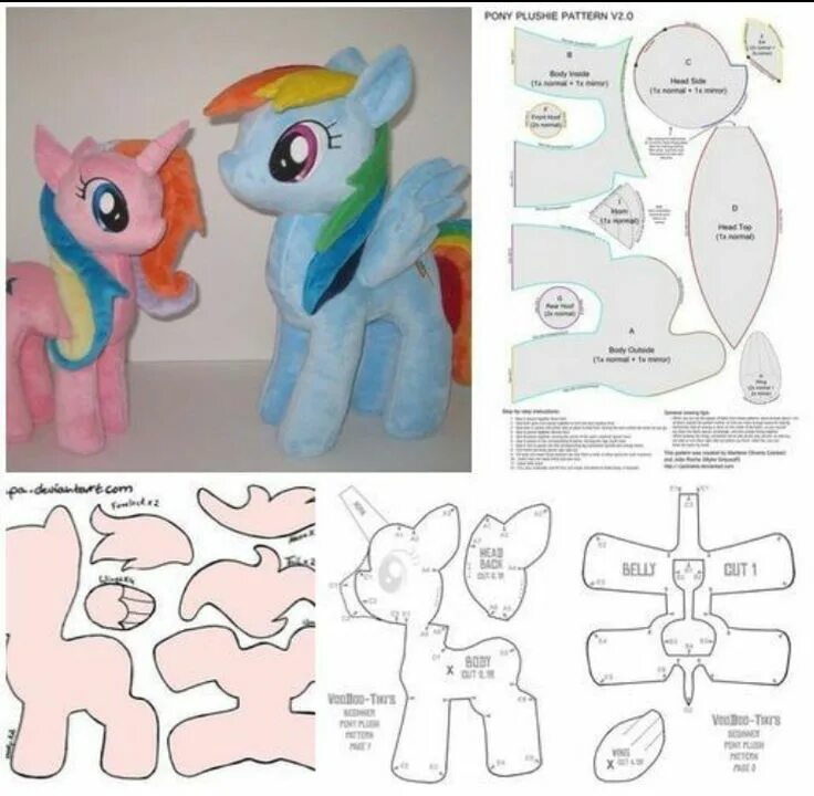 Пони игрушка выкройка Pin on Patrones Sewing projects for kids, My little pony plush, Sewing stuffed a