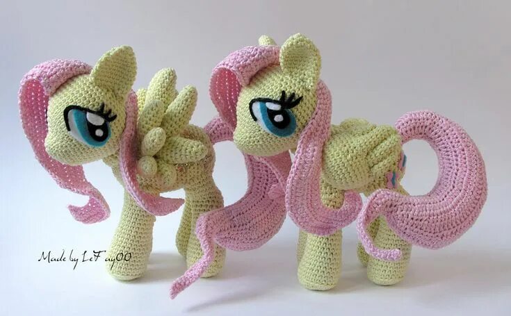 Пони связать крючком схема Fluttershy Amigurumi comparison wings by LeFay00 on DeviantArt Geek crafts, Croc