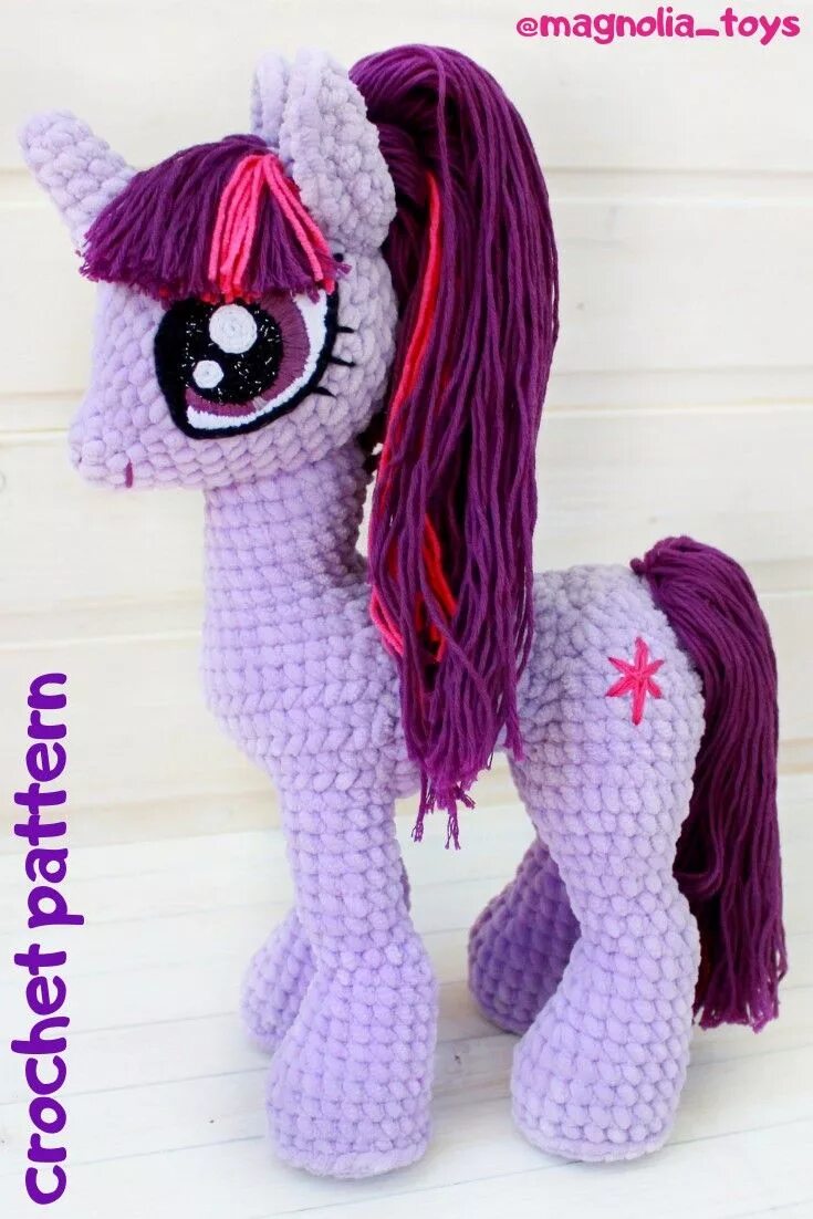 Пони связать крючком схема Crochet unicorn, amigurumi pattern, alicorn, unicorn soft toy, my little pony, a