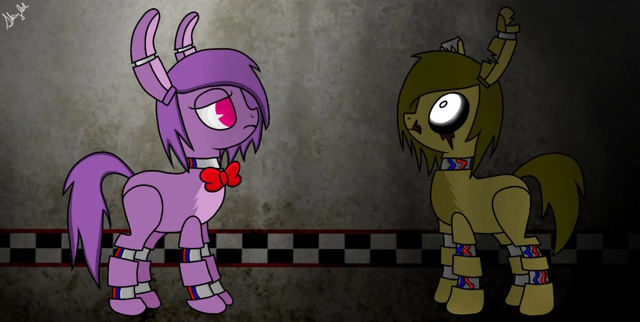 Понибони просп космонавтов 108и фото Mlp,Fnaf,2, Bonnie, Springtrap by SkylerTrancy on DeviantArt