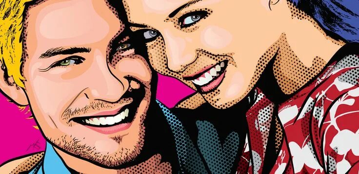 Поп арт портрет по фото онлайн PopArtCouple_QualitySample_web Pop art portraits, Pop art, Art