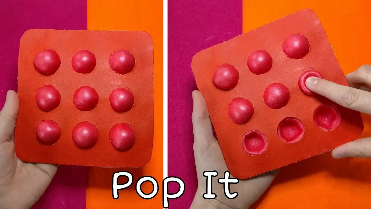 Поп ит самоделка КАК СДЕЛАТЬ ПОП ИТ своими руками?/ DIY антистресс Pop It/ How to make Pop It?/Fi