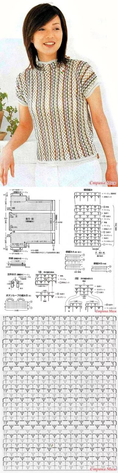 Поперечное вязание крючком кофты схемы и описание ВЯЗАНИЕ КРЮЧКОМ в 2024 г Вязаная крючком одежда, Связанные крючком топы, Вязаный