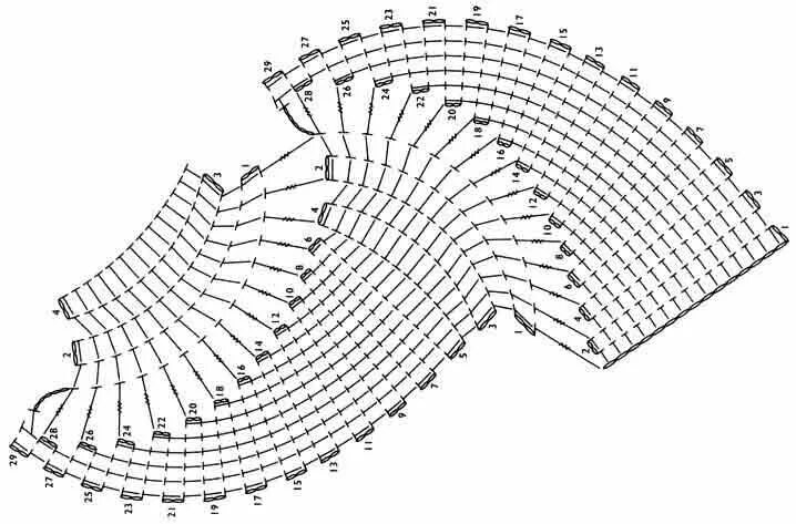 Поперечное вязание крючком схемы и описание Шарф "Весенний ветерок" Crochet necklace pattern, Crochet stitches guide, Croche